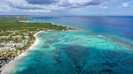 Obraz na płótnie Canvas Caribbean Beach Blue Water