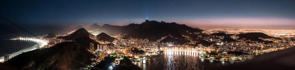 Rio de Janeiro at night (view from Sugarloaf hill)