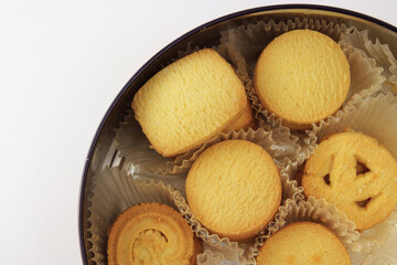 Variety of butter cookies
