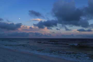 Clouds over the ocean as seen from the Gulf Coast of the Gulf of Mexico