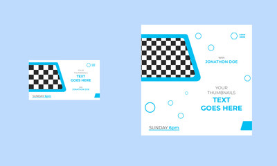 Youtube Thumbnail and Podcast Cover Art Template