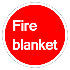 Fire Blanket Symbol Sign, Vector Illustration, Isolate On White Background Label. EPS10