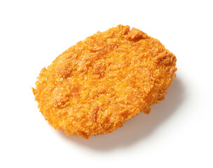 Croquettes on a white background