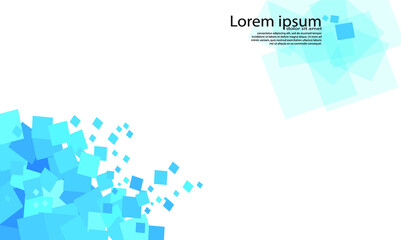 abstract blue background with squares