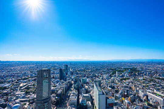 【渋谷スカイより】東京都、都市景観/世田谷区の街並み