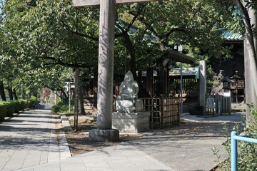 荏原神社付近の風景
