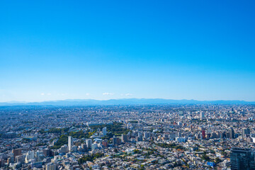 【渋谷スカイより】東京都、都市景観/世田谷区の街並み