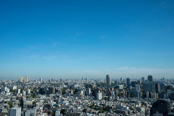 Naklejka premium 【文京シビックセンターより】東京都内、都市景観/上野・日暮里方面