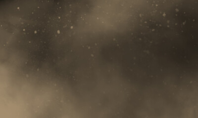 Starfish color smoke on black background