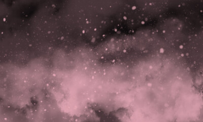 Blush Pink color smoke on black background