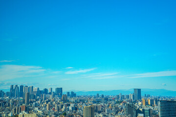 【文京シビックセンターより】東京都内、都市景観/新宿・副都心方面