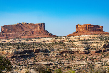 The Monitor and Merrimac Buttes in Utah