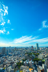 Fototapeta premium 【東京タワーより】東京都内、都市景観/六本木、渋谷方面