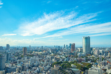 Fototapeta premium 【東京タワーより】東京都内、都市景観/六本木、渋谷方面