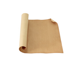 old paper sheet isolated on white