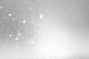 White lights bokeh , Celebration, Bokeh christmas, defocus glitter blur on gray background.