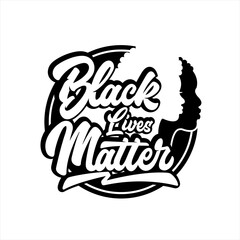 Black Lives Matter  logo illustration