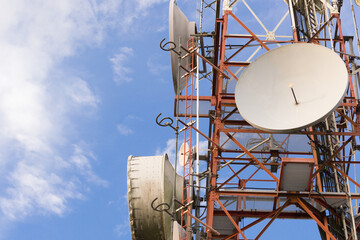 telecommunication mast TV antennas wireless technology