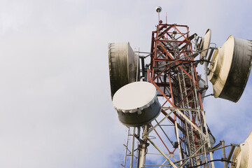 telecommunication mast TV antennas wireless technology