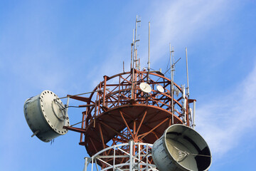 telecommunication mast TV antennas wireless technology
