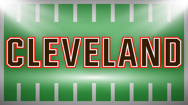 Cleveland Vector, Sports Style Text.