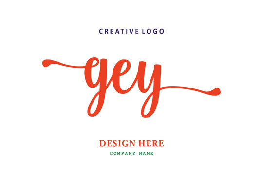 GEY   lettering logo is simple, easy to understand and authoritative