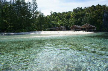 Nice lodge at Raja Ampat Papua