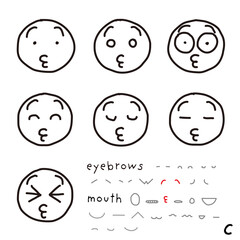 hand-drawn facial expression icon_07_c