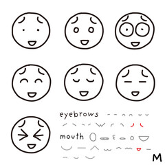 hand-drawn facial expression icon_08_m