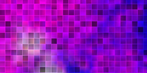 Light Pink, Blue vector backdrop with rectangles.