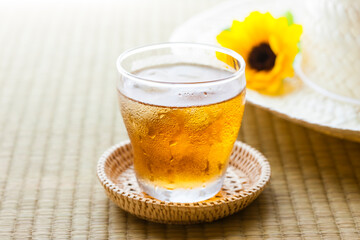 冷たい麦茶