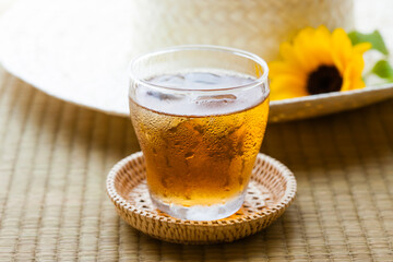 冷たい麦茶
