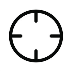 This crosshair icon is in the Line icon crosshair style.