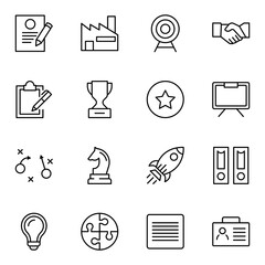 Business icon set