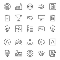 Business icon set