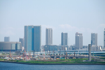 Obraz premium 東京都心の風景 豊洲再開発