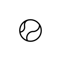 Fototapeta premium tennis ball icon vector symbol template