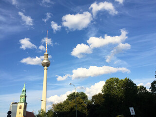 Naklejka premium Berlin TV tower in Germany