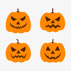 Halloween vector icon set illustration