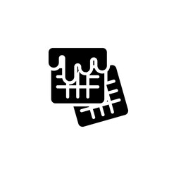waffle icon design vector template