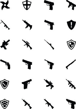 Weapons Vector Icons