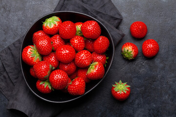 Ripe garden strawberry