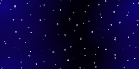 Falling Snowflakes seamless pattern flying snow
