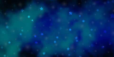 Dark Pink, Blue vector layout with bright stars.