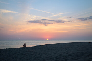 Sunset on the beach