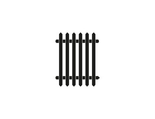 Radiator, heater icon on white background. Vector illustration.