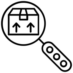 
Magnifying glass zooming location accurately denoting delivery tracking process 
