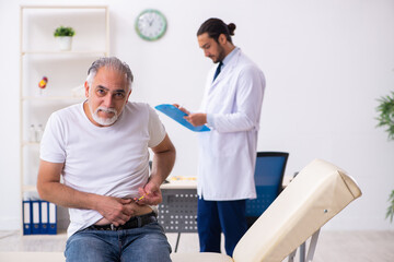 Fototapeta premium Patient suffering from diabetes visiting doctor