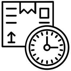 
Cardboard package used for delivery by logistic service providers  
