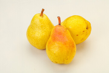 Fresh sweet pear over background